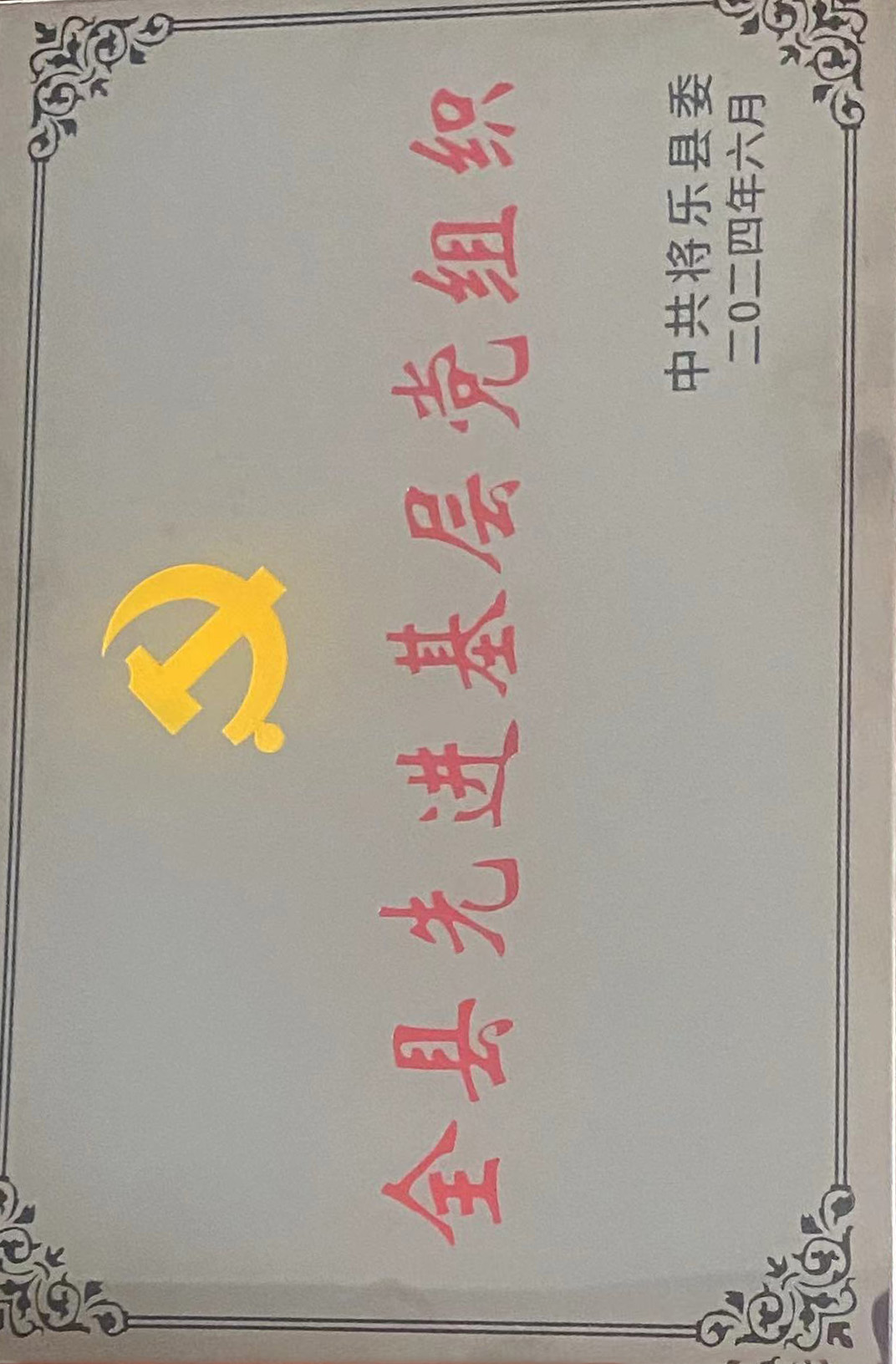 喜報！福建金森第一黨支部獲評“縣先進基層黨組織”榮譽稱號